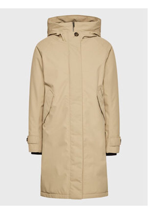 Didriksons Parka Luna 504379 Beżowy Regular Fit. Kolor: beżowy. Materiał: syntetyk