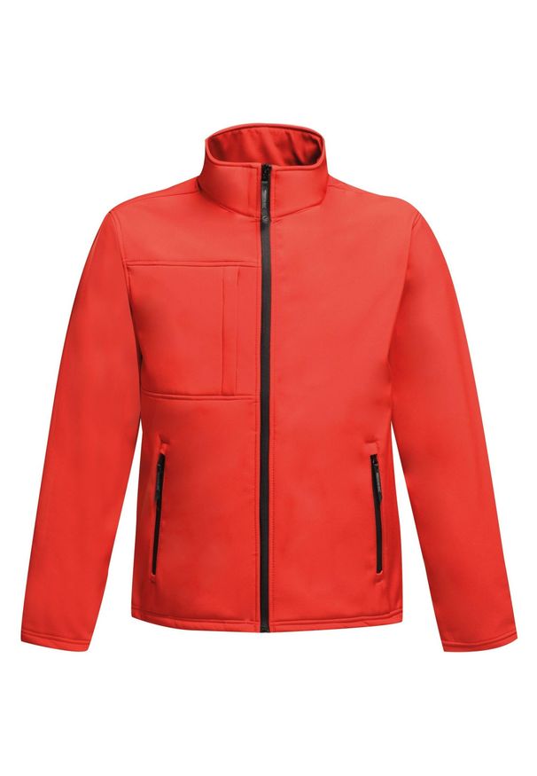 Regatta - Męski Softshell Octagon II. Kolor: czerwony, wielokolorowy, czarny. Materiał: softshell