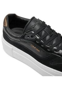 Calvin Klein Sneakersy Ff Cupsole Lace Up W/Ml Mix M HW0HW02125 Czarny. Kolor: czarny. Materiał: skóra