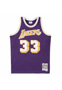 Mitchell & Ness - Koszulka Nba Los Angeles Lakers Kareem Abdul-Jabbar. Kolor: wielokolorowy, fioletowy, żółty. Sport: koszykówka #1