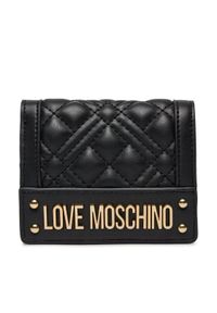 Love Moschino - LOVE MOSCHINO Mały Portfel Damski JC5601PP1ILA0000 Czarny. Kolor: czarny. Materiał: skóra #1