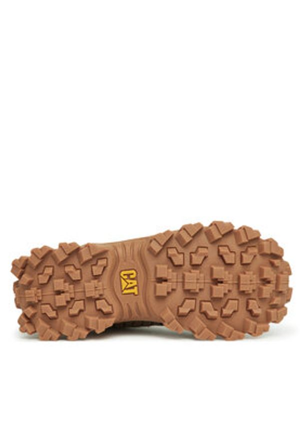 CAT Footwear Sneakersy P726245 Brązowy. Kolor: brązowy. Materiał: zamsz, skóra