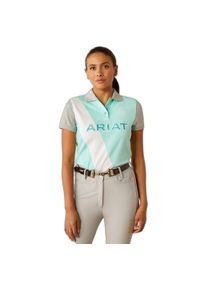 Damska koszulka polo Ariat Taryn Button. Typ kołnierza: polo. Kolor: wielokolorowy, niebieski, zielony #1