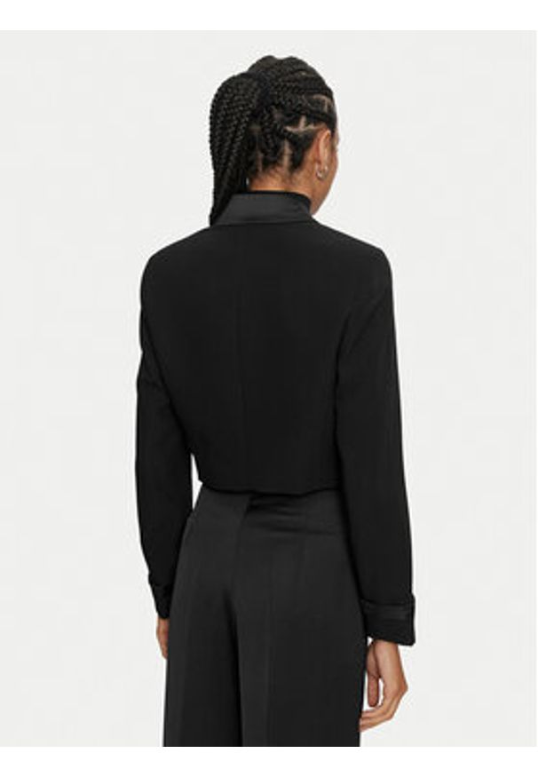 ACCESS FASHION Marynarka 44-1027-202 Czarny Regular Fit. Kolor: czarny. Materiał: syntetyk