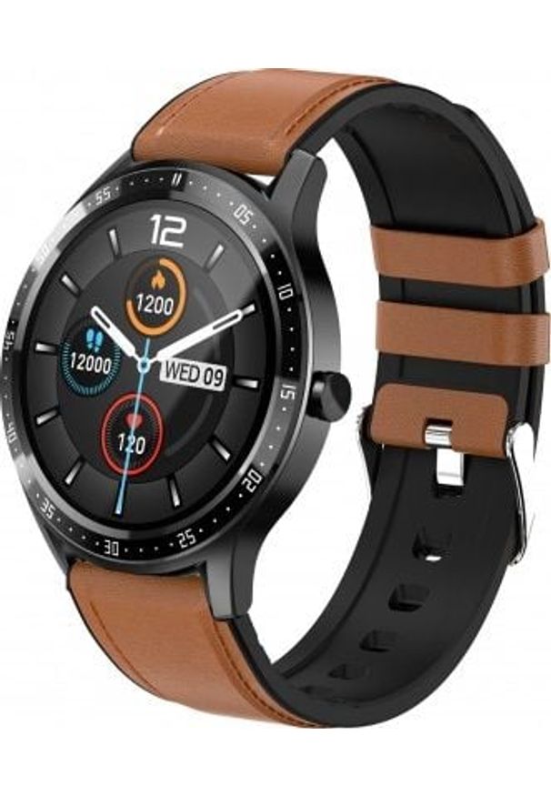 Smartwatch Maxcom Fit FW43 cobalt 2 Czarno-brązowy. Rodzaj zegarka: smartwatch. Kolor: czarny, brązowy, wielokolorowy