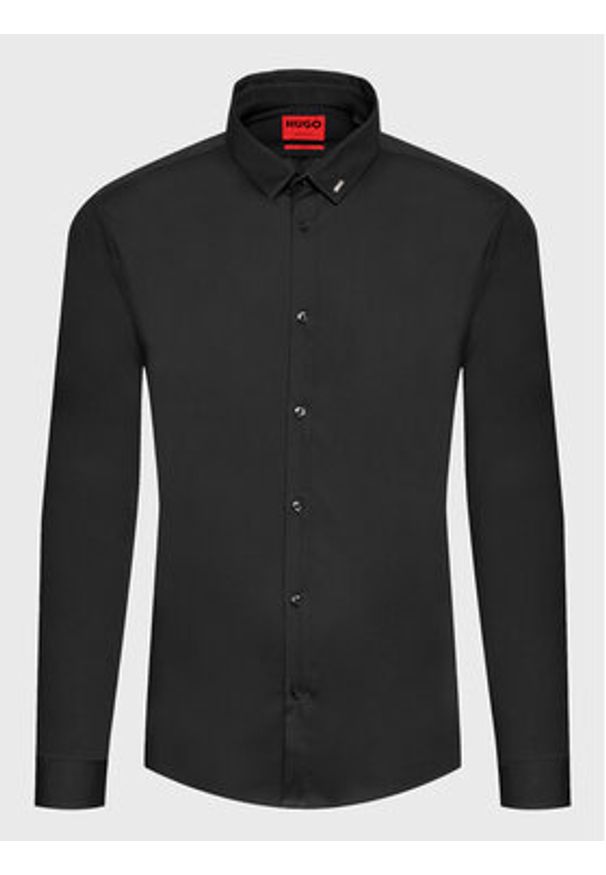 Hugo Koszula Ero3 50475678 Czarny Extra Slim Fit. Kolor: czarny. Materiał: bawełna