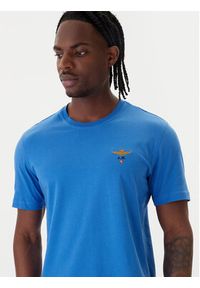 Aeronautica Militare T-Shirt 261TS1580UJ00372 Niebieski Regular Fit. Kolor: niebieski. Materiał: bawełna #4