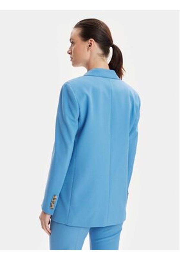 Marella Marynarka Estella 2413041131 Niebieski Oversize. Kolor: niebieski. Materiał: syntetyk