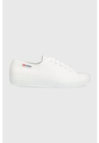 Superga tenisówki damskie kolor biały. Nosek buta: okrągły. Zapięcie: sznurówki. Kolor: biały