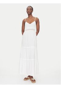 Vero Moda Sukienka letnia Quincy 10324588 Biały Regular Fit. Kolor: biały. Materiał: bawełna. Sezon: lato #5