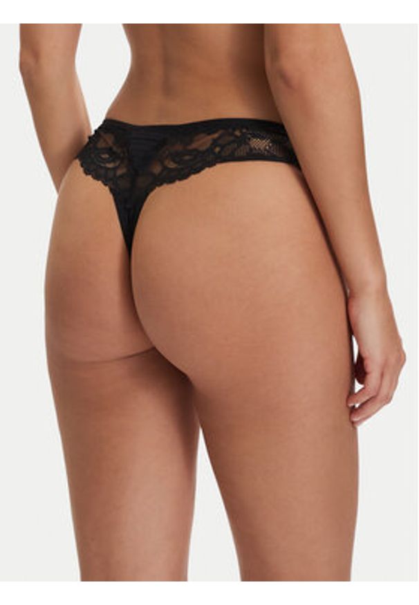 BOSS Stringi Blossom 50556195 Czarny. Kolor: czarny. Materiał: syntetyk