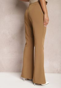 Renee - Brązowe Spodnie Dzwony High Waist Enyselle. Stan: podwyższony. Kolor: brązowy