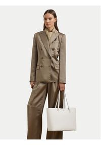 Lauren Ralph Lauren - LAUREN RALPH LAUREN Torebka 431911655031 Biały. Kolor: biały. Materiał: skórzane