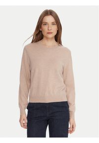 United Colors of Benetton - United Colors Of Benetton Sweter 1002D10BG Beżowy Relaxed Fit. Kolor: beżowy. Materiał: wełna