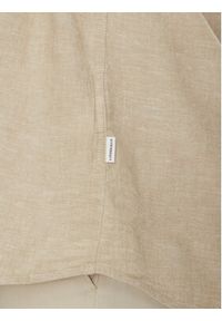 Lindbergh Koszula 30-203344B Beżowy Relaxed Fit. Kolor: beżowy. Materiał: bawełna