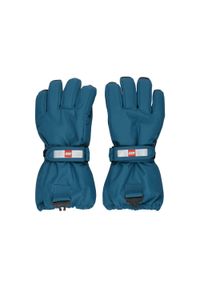 LEGO Wear - Rękawiczki zimowe dziecięce LEGO. Kolor: niebieski. Sezon: zima