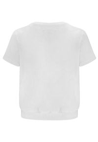 LA MANIA - Krótki biały t-shirt Zion. Kolor: biały. Długość: krótkie. Wzór: aplikacja #7