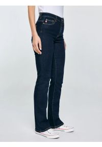 Big-Star - Jeansy damskie granatowe Adela Bootcut 505. Kolor: niebieski #4