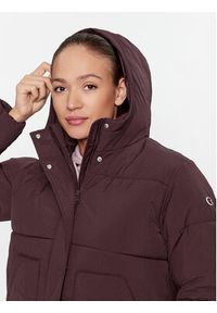 Champion Kurtka przejściowa Hooded Jacket 116921 Brązowy Custom Fit. Kolor: brązowy. Materiał: syntetyk