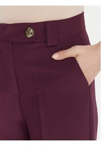 Maryley Spodnie materiałowe 25IB563/43BU Bordowy Regular Fit. Kolor: czerwony. Materiał: syntetyk #3