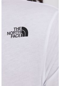 The North Face T-shirt bawełniany kolor biały. Okazja: na co dzień. Kolor: biały. Materiał: bawełna. Wzór: gładki. Styl: casual #3