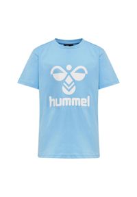 Koszulka dla dzieci Hummel Tres. Kolor: niebieski. Materiał: bawełna. Sport: joga i pilates #1