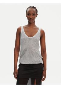 Pinko - PINKO Top Noha 105148 A2LO Szary Regular Fit. Kolor: szary. Materiał: wiskoza #1