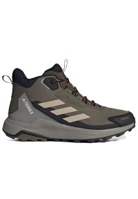 Adidas - Buty męskie adidas Terrex Anylander Mid Rain.Rdy Hiking ID0897 - szare. Kolor: szary. Materiał: syntetyk. Szerokość cholewki: normalna. Model: Adidas Terrex. Sport: wspinaczka