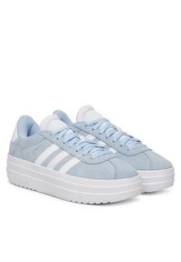 Adidas - adidas Sneakersy VL Court Bold JI1018 Niebieski. Kolor: niebieski. Materiał: zamsz, skóra #4
