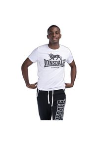 Koszulka Lonsdale Silverhill. Kolor: czarny, biały, wielokolorowy. Materiał: bawełna #1