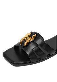 DeeZee Klapki E2031-11 Czarny. Kolor: czarny. Materiał: syntetyk, materiał