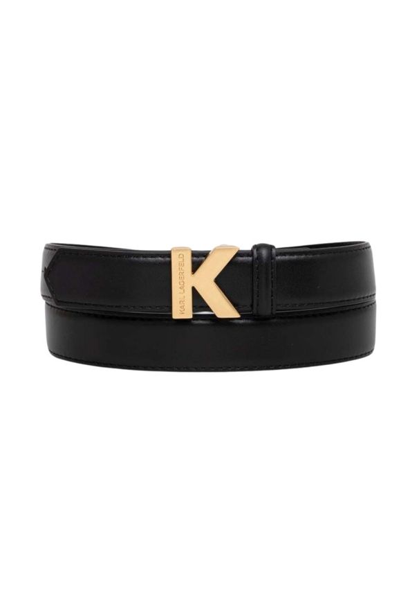 Karl Lagerfeld - KARL LAGERFELD Czarny pasek K/lock. Kolor: czarny