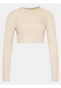 Alpha Industries Bluzka 136091 Beżowy Slim Fit. Kolor: beżowy. Materiał: bawełna