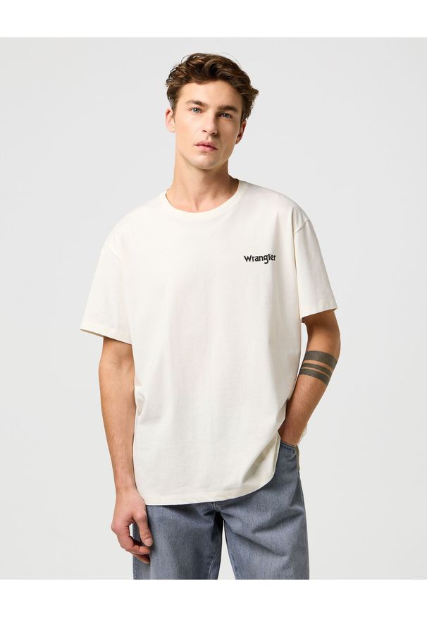Wrangler - MESKA KOSZULKA WRANGLER VINTAGE TEE BIRCH 112371467. Styl: vintage