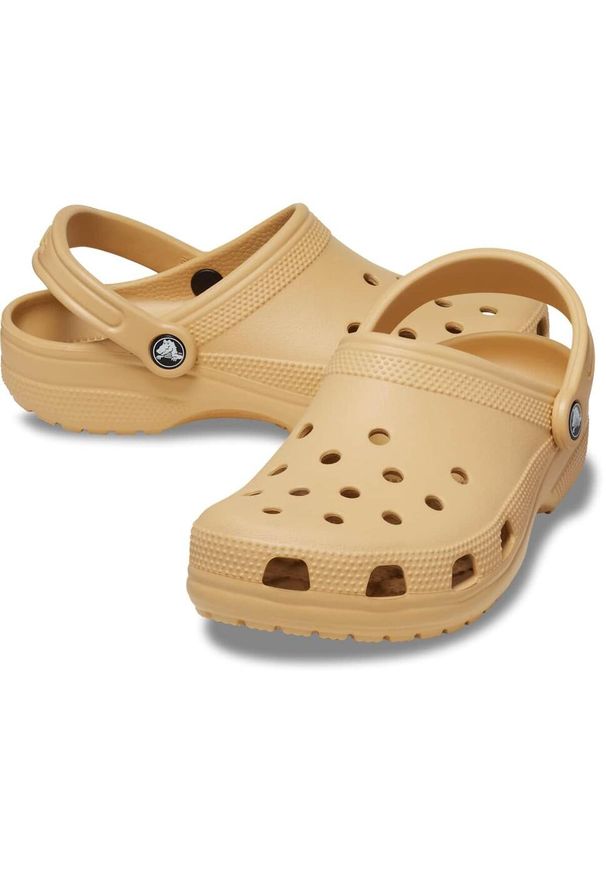 Crocs Clásico Zueco. Okazja: na co dzień. Kolor: brązowy. Materiał: materiał, syntetyk. Styl: casual, sportowy
