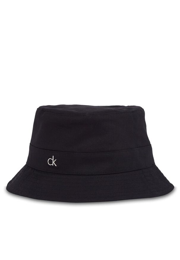 Calvin Klein Kapelusz Monogram Bucket K60K612913 Czarny. Kolor: czarny. Materiał: bawełna, materiał