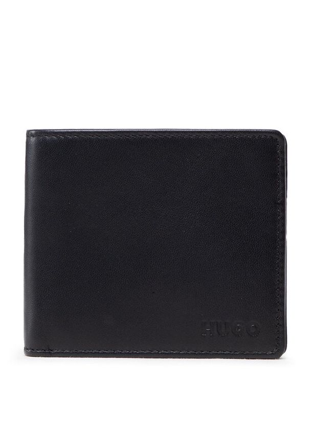 Hugo - HUGO Portfel Subway 50470760 Czarny. Kolor: czarny. Materiał: skóra