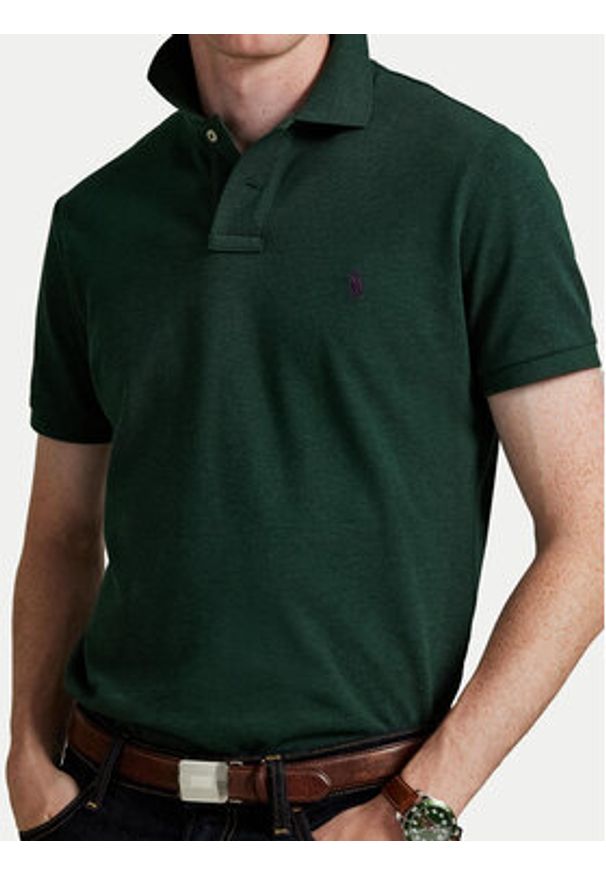 Polo Ralph Lauren Polo 710536856489 Zielony Regular Fit. Typ kołnierza: polo. Kolor: zielony. Materiał: bawełna
