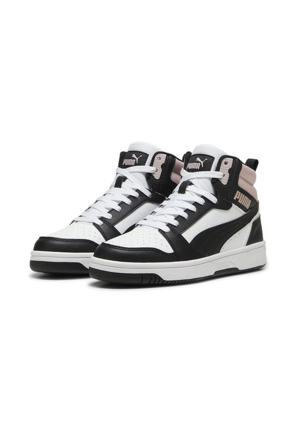 Buty do chodzenia damskie Puma 38 Rebound V6. Kolor: biały, wielokolorowy, różowy, fioletowy. Materiał: materiał, syntetyk. Szerokość cholewki: normalna. Sport: turystyka piesza