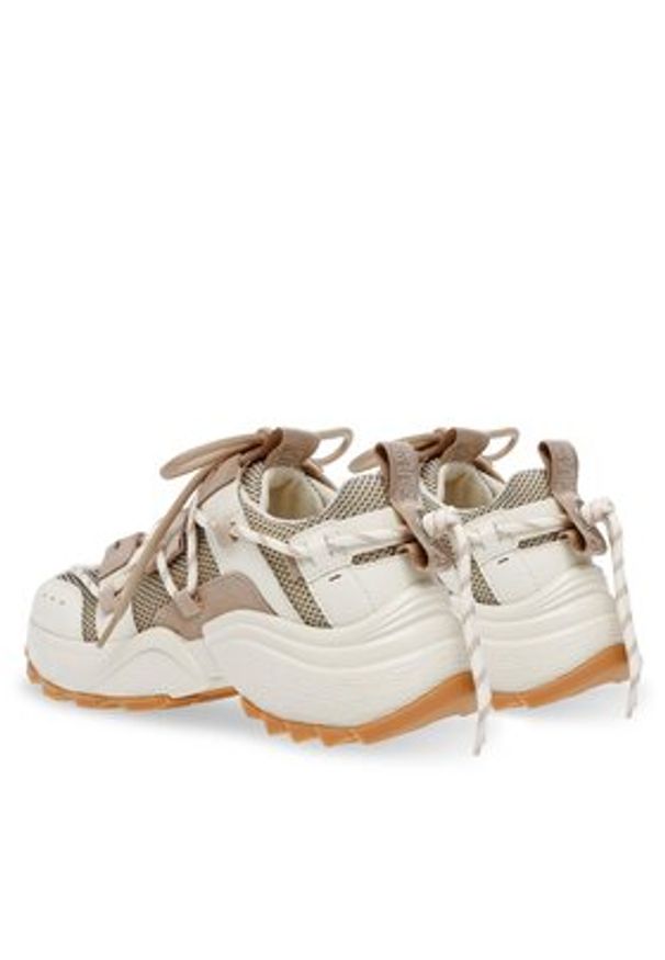 Steve Madden Sneakersy Tazmania Sneaker SM11002419-04005-TBE Brązowy. Kolor: brązowy. Materiał: skóra