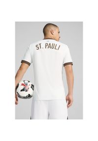 Puma - Koszulka wyjazdowa FC St. Pauli 2024/25. Kolor: biały, wielokolorowy, brązowy