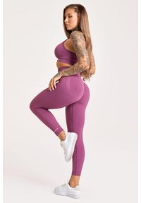 GYM GLAMOUR - Legginsy fitness damskie Gym Glamour push up 2.0. Kolor: niebieski. Sport: fitness