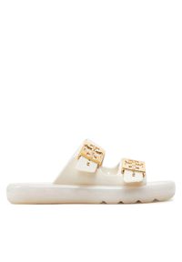 Tory Burch Klapki Buckle Bubble Jelly 149718 Beżowy. Kolor: beżowy