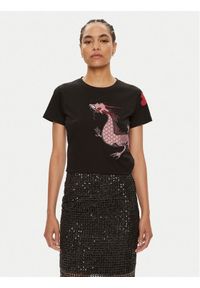 Pinko T-Shirt Quentin 100535 A1QT Czarny Regular Fit. Kolor: czarny. Materiał: bawełna #1