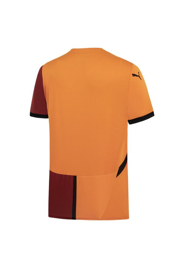 Puma - Męska koszulka domowa Galatasaray SK 24/25 PUMA Red Rhythm Intense Orange. Kolor: czerwony, pomarańczowy, wielokolorowy, żółty. Sport: piłka nożna