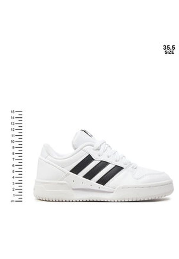 Adidas - adidas Sneakersy Team Court 2 Str J ID6631 Biały. Kolor: biały. Materiał: skóra