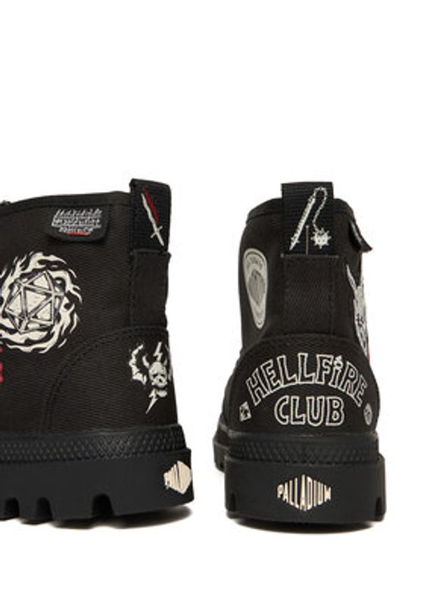 Palladium Trapery Pampa Hellfire 74496-001-M Czarny. Kolor: czarny. Materiał: materiał