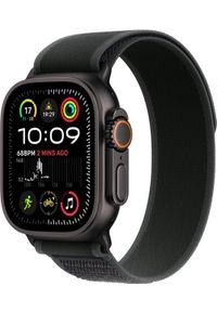 APPLE - Smartwatch Apple Watch Ultra 2 GPS + Cellular 49mm Black Titanium Case Trail Loop S/M Czarny (MX4U3). Rodzaj zegarka: smartwatch. Kolor: czarny #1