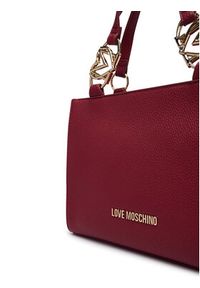 Love Moschino - LOVE MOSCHINO Torebka JC4006PP1PLB0552 Bordowy. Kolor: czerwony. Materiał: skórzane #4