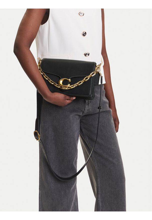 Coach Torebka CY919 Czarny. Kolor: czarny. Materiał: skórzane